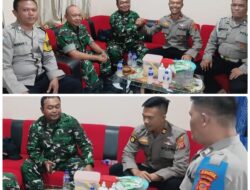 Jaga Sinergritas,Kapolsek Ujungjaya Silaturahmi Ke Posramil 1003 Ujungjaya