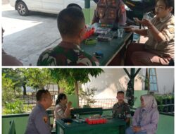 Teguhkan Komitmen Kebangsaan ,Kapolsek Tomo Danramil Tomo Pererat Ikatan Sinergritas TNI-POLRI
