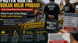 Kontrol Sosial Bukan Musuh Pembangunan: Ketika Proyek Infrastruktur Terlalu Dijaga, Publik Justru Bertanya