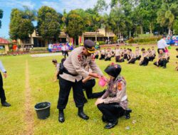 Puluhan Personel Polres Pagar Alam Naik Pangkat