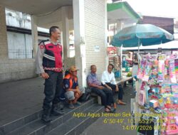 Antisipasi C3, Piket Samapta Polsek Sumedang Utara Intensifkan Patroli Siang
