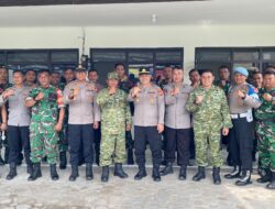 Perkuat Benteng Kebangsaan , TNI-POLRI Sumedang Kota Gelar Silaturahi di Koramil 1001