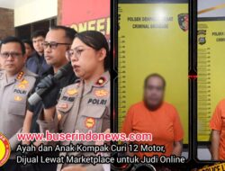 Ayah dan Anak Kompak Curi 12 Motor, Dijual Lewat Marketplace untuk Judi Online