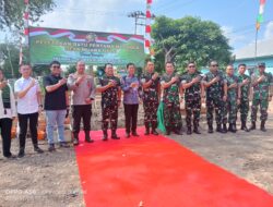 Peringati HUT ke‑45 Korem 044/Gapo, Danrem Pimpin Peletakan Batu Pertama Mushola Desa Muara Gula