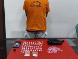 Satresnarkoba Polres Bangka Ungkap Dua Kasus Narkotika, Amankan Dua Tersangka dan Puluhan Paket Sabu