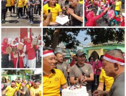 Sambut HUT RI ke-81, TNI-Polri dan Masyarakat Wilayah Patas Gelar Olahraga Bersama dan Botram Kemerdekaan.