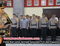 Polda Bali Gelar Sertijab Sejumlah PJU dan Kapolres Jajaran
