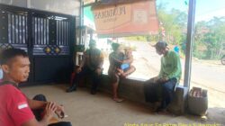 Aipda Agus Sukmana melaksanakan giat Sambang/ silaturahmi kamtibmas ke warga masyarakat.