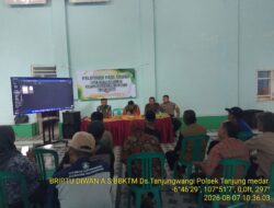 Bhabinkamtibmas Desa Tanjungwangi Hadiri Pelatihan Pengelolaan Tanaman Terpadu  (PTT) Padi Sawah