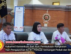 Kakanwil Kemenkum Bali Ikuti Pembukaan Rangkaian Hari Pengayoman ke-81, Perkuat Semangat Peduli dan Berkarya
