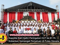 Kapolda Bali Hadiri Peringatan HUT ke-81 RI, Kobarkan Semangat Persatuan di Pulau Dewata