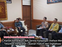 Kanwil Kemenkum Bali Terima Kunjungan Stafsus Menteri, Tekankan Penguatan Layanan Hukum dan Digitalisasi