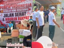 Jalan Sehat Desa Bawu Semarakkan HUT Kemerdekaan RI ke-81, dan Sedekah Bumi