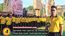 Semarak Hari Jadi ke-78 Polwan RI, Polda Bali Gelar Olahraga Bersama
