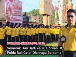 Semarak Hari Jadi ke-78 Polwan RI, Polda Bali Gelar Olahraga Bersama