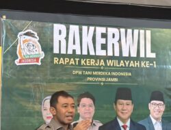 Tutup Rakerwil I DPW TMI Provinsi Jambi, Aiman Adnan WAKETUM DPN Tani Merdeka Indonesia Siap Kawal Hasil Rekomendasi ke Pemerintah Pusat