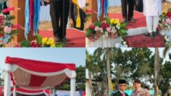 Martan Edy Wijaya Pimpin Upacara Penurunan Sang Saka Merah Putih HUT RI KE 81 