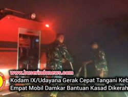 Kodam IX/Udayana Gerak Cepat Tangani Kebakaran Denpasar, Empat Mobil Damkar Bantuan Kasad Dikerahkan