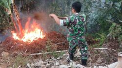 Sehari Terjadi 3 Kebakaran Lahan Diwilayah Koramil 1004 Tanjungsari , 1 Titik Nyaris Merembet Ke Hutan Manglayang 