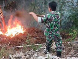 Sehari Terjadi 3 Kebakaran Lahan Diwilayah Koramil 1004 Tanjungsari , 1 Titik Nyaris Merembet Ke Hutan Manglayang 