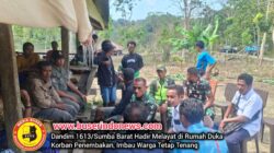 Dandim 1613/Sumba Barat Hadir Melayat di Rumah Duka Korban Penembakan, Imbau Warga Tetap Tenang