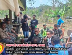 Dandim 1613/Sumba Barat Hadir Melayat di Rumah Duka Korban Penembakan, Imbau Warga Tetap Tenang