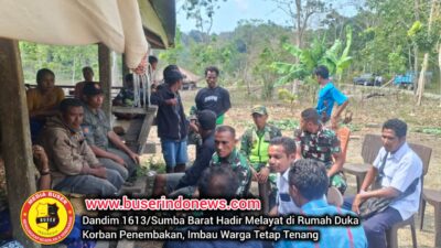 Dandim 1613/Sumba Barat Hadir Melayat di Rumah Duka Korban Penembakan, Imbau Warga Tetap Tenang