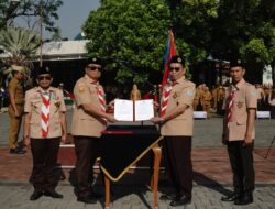 Bupati Garut Lantik Mabi dan Pinsaka Pramuka Saka Yudha Brama Jaya serta Saka Widya Budaya Bakti