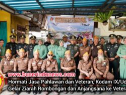 Hormati Jasa Pahlawan dan Veteran, Kodam IX/Udayana Gelar Ziarah Rombongan dan Anjangsana ke Veteran PKRI
