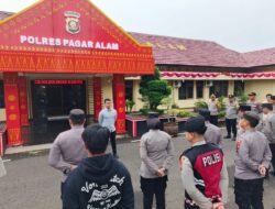 Polres Pagar Alam Gelar Apel Operasi Sikat Musi I 2026