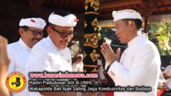 Hadiri Padudusan Alit di UNHI, Wakapolda Bali Ajak Saling Jaga Kondusivitas dan Budaya