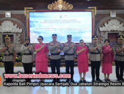 Kapolda Bali Pimpin Upacara Sertijab, Dua Jabatan Strategis Resmi Berganti