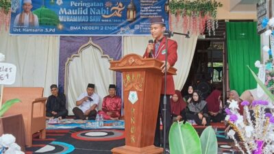 SMAN 2 ENOK PERINGATI MAULID NABI MUHAMMAD SAW, TEGUHKAN KETELADANAN RASULULLAH DALAM PENDIDIKAN