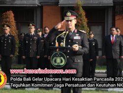 Polda Bali Gelar Upacara Hari Kesaktian Pancasila 2026, Teguhkan Komitmen Jaga Persatuan dan Keutuhan NKRI