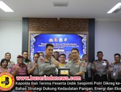 Kapolda Bali Terima Peserta Didik Sespimti Polri Dikreg ke-36, Bahas Strategi Dukung Kedaulatan Pangan, Energi dan Ekonomi