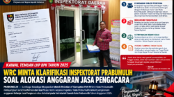 Kawal Temuan LHP BPK Tahun 2025.WRC Minta Klarifikasi Inspektorat Prabumulih Soal Alokasi Anggaran Jasa Pengacara